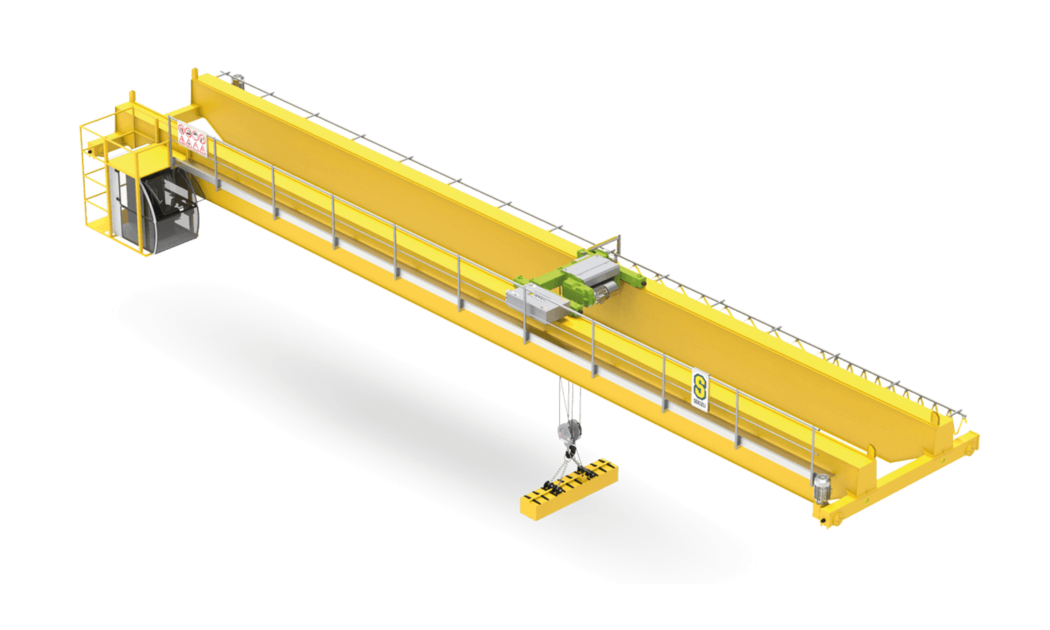 Sekizli Machine & Crane Electric Crane Systems, Overhead Traveling Cranes, Lifting Groups, Gantry Cranes, Jib Cranes, Special Process Cranes, Cabin Cranes, Electric Load Carrying Platform, Battery-powered Load Wheel Transfer Vehicles, Battery-powered Rail Transfer Vehicles, Spare Parts, Monorail Cranes, Mobile Cranes, Double Girder Overhead Traveling Cranes, Single Girder Overhead Traveling Cranes, Portal Cranes, Cantilever Gantry Cranes, Semi Gantry Cranes, Jib Cranes, Console Cranes, Rotary Mobile Cranes (360°), Automated Cranes, EX-Proof Pneumatic Cranes, Shaft Mobile Cranes, Automated Mobile Cranes, Cabin Double Girder Overhead Traveling Cranes, Cabin Double Girder Gantry Cranes, Battery-powered Load Carriers - Rotary Rail System (RGV), Battery-powered Load Wheel Transfer Vehicles, Battery-powered Load Carriers - Rail System (RGV), Cable Load Carriers - Rail System, Spare Parts Hook Blocks, Load Pins, Overload Limit Switches, Speed Control Devices, Remote Control, Electrical Panels, Cable Carrying Systems, Enclosed Bar Systems, Drum Systems, Cable Collection Drums, Eldro Brakes, Crane Wheels, Maintenance Platforms, Rope Guides, T Switches, Electromagnetic Brakes, Collision Sensors